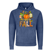 Vintage Denim happy fall Vintage Hoodie - Zillion Design Studio