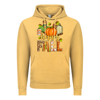 Vintage Mustard happy fall Vintage Hoodie - Zillion Design Studio