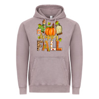 Vintage Zinc happy fall Vintage Hoodie - Zillion Design Studio