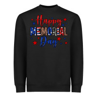 Black Happy memorial day Heavyweight Sweatshirt - Neo Western