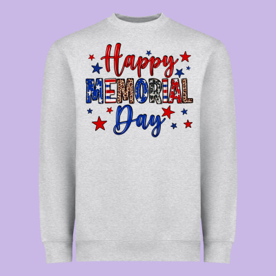 Happy Memorial Day Heavyweight Sweatshirt Designed By Neo Western