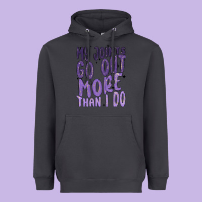 My Joints Go Out More Than ı Do Heavyweight Hoodie Designed By Maliassmallbusiness
