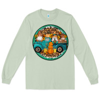 Matcha fall gnomes round earrings 3 Long Sleeve Tee - Artiststas