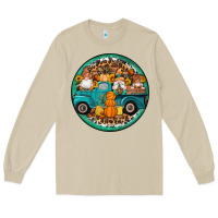 Mushroom fall gnomes round earrings 3 Long Sleeve Tee - Artiststas