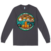Smoke fall gnomes round earrings 3 Long Sleeve Tee - Artiststas