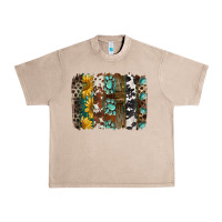 French Oak western handdrawn patterns brushstrokes Urban Heavy Tee - BarkalooDesign