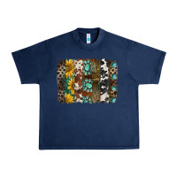 Navy western handdrawn patterns brushstrokes Urban Heavy Tee - BarkalooDesign