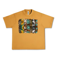 Peanut Butter western handdrawn patterns brushstrokes Urban Heavy Tee - BarkalooDesign