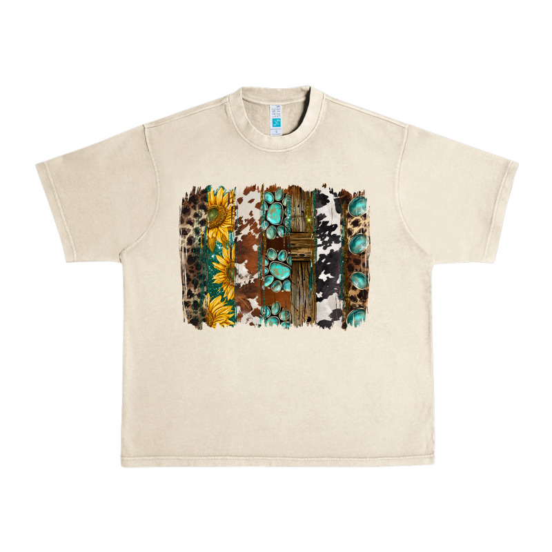 Western Handdrawn Patterns Brushstrokes Urban Heavy Tee by BarkalooDesign | Teevron