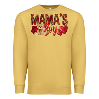 Antique Gold mamas boy with leopard Premium Sweatshirt - NancyCooperArtShop