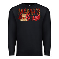 Black mamas boy with leopard Premium Sweatshirt - NancyCooperArtShop