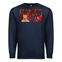 Navy mamas boy with leopard Premium Sweatshirt - NancyCooperArtShop