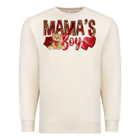 Sandshell mamas boy with leopard Premium Sweatshirt - NancyCooperArtShop