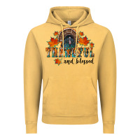 Vintage Mustard thankful and blessed Vintage Hoodie - RanaPortraitStore