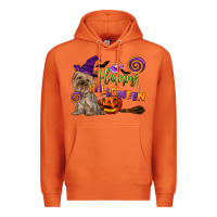 Carrot Happy Halloween With Yorkshire Terrier Dog Premium Hoodie - LillyAllenDesigns