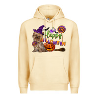Pina Colada Happy Halloween With Yorkshire Terrier Dog Premium Hoodie - LillyAllenDesigns