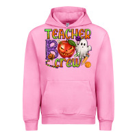 Fuchsia Pink Teacher Boo Crew Urban Hoodie - texasbilliewilder