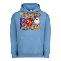 Pigment Pebble Blue Teacher Boo Crew Urban Hoodie - texasbilliewilder