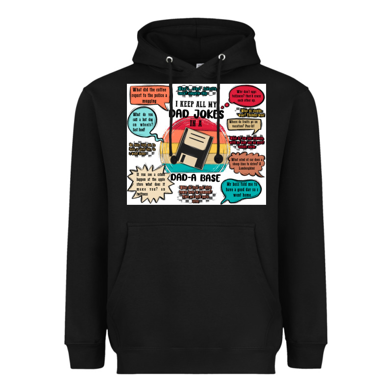 ı Keep All My Dad Jokes In A Dad A Base Heavyweight Hoodie by MaliasSmallBusiness | Teevron