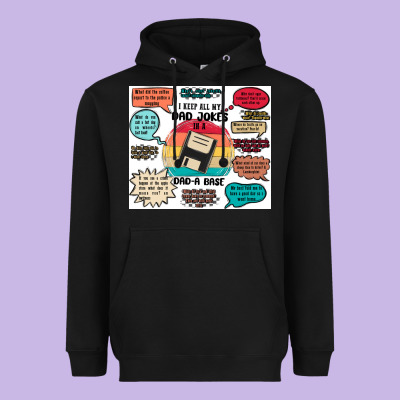 ı Keep All My Dad Jokes In A Dad A Base Heavyweight Hoodie Designed By Maliassmallbusiness