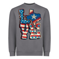 Storm Love Texas  4th of july Heavyweight Sweatshirt - CowGirlArtShop
