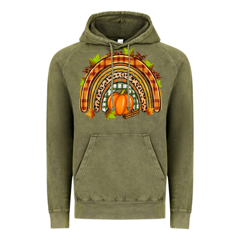Fall Rainbow Vintage Hoodie by Zillion Design Studio | Teevron