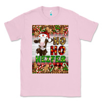 Bubblegum Pink Christmas Ho Ho Ho Heifer Classic Tee - Artiststas