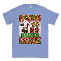 Colony Blue Christmas Ho Ho Ho Heifer Classic Tee - Artiststas