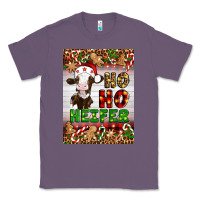 Lavender Christmas Ho Ho Ho Heifer Classic Tee - Artiststas