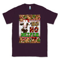 Plum Christmas Ho Ho Ho Heifer Classic Tee - Artiststas