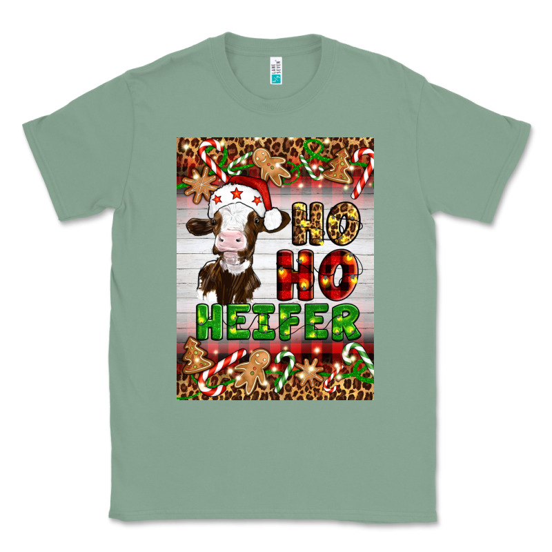 Christmas Ho Ho Ho Heifer Classic Tee by Artiststas | Teevron
