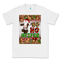 White Christmas Ho Ho Ho Heifer Classic Tee - Artiststas