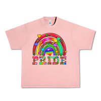 Salmon lgbtq pride and rainbow Urban Heavy Tee - HRA Design Shop