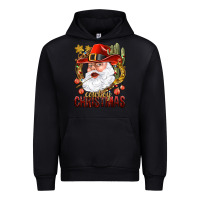Black Cowboy Christas Santa Urban Hoodie - NancyCooperArtShop