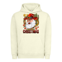 Pigment Pistachio Cowboy Christas Santa Urban Hoodie - NancyCooperArtShop