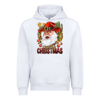 White Cowboy Christas Santa Urban Hoodie - NancyCooperArtShop