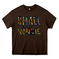 Chocolate Brown small business nannie Heavy Core Tee - CowhideDigitalArt