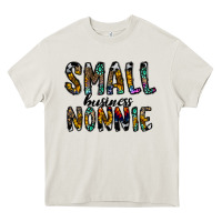 Cream small business nannie Heavy Core Tee - CowhideDigitalArt