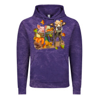 Cloud Purple fall farm animals Vintage Hoodie - Zillion Design Studio