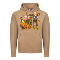 Vintage Coffee fall farm animals Vintage Hoodie - Zillion Design Studio