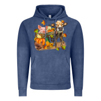 Vintage Denim fall farm animals Vintage Hoodie - Zillion Design Studio