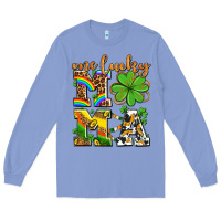 Colony Blue one lucky mama Long Sleeve Tee - AdoDesignShop
