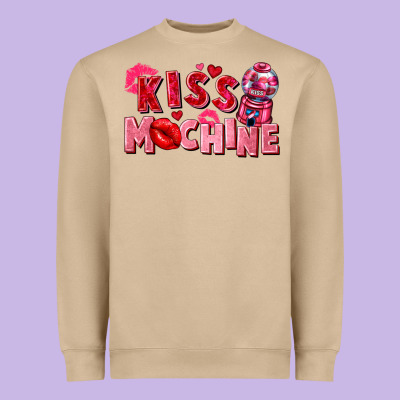 Kiss Machine Heavyweight Sweatshirt Designed By Fadigitalartstudio