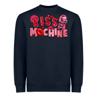 Navy kiss machine Heavyweight Sweatshirt - FaDigitalArtStudio
