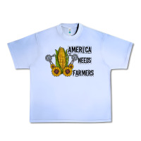 Grape Ice america needs farmers Urban Heavy Tee - CowhideDigitalArt