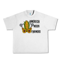 Lunar Rock america needs farmers Urban Heavy Tee - CowhideDigitalArt