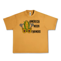 Peanut Butter america needs farmers Urban Heavy Tee - CowhideDigitalArt