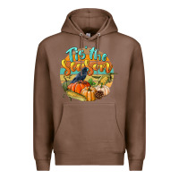 Chestnut tis' the season Premium Hoodie - LillyAllenDesigns