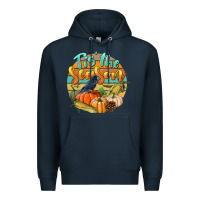Navy tis' the season Premium Hoodie - LillyAllenDesigns