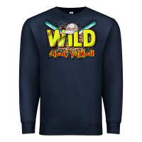 Navy wild about softball Premium Sweatshirt - NancyCooperArtShop